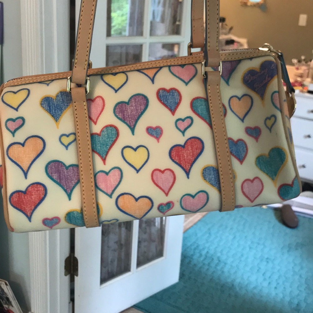 Dooney & Bourke Vinyl Heart Bag